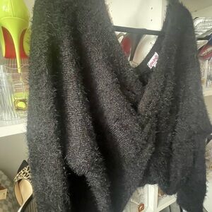 Elegant Black V-Neck Sweater